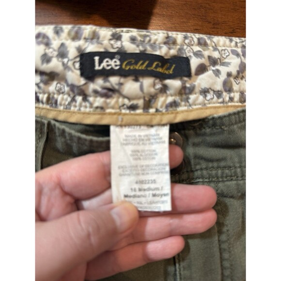 Lot Womens Plus Cargo Pants 16 XL Forever 21 Lee Khaki Green Cream Beige Bottoms - Picture 5 of 7